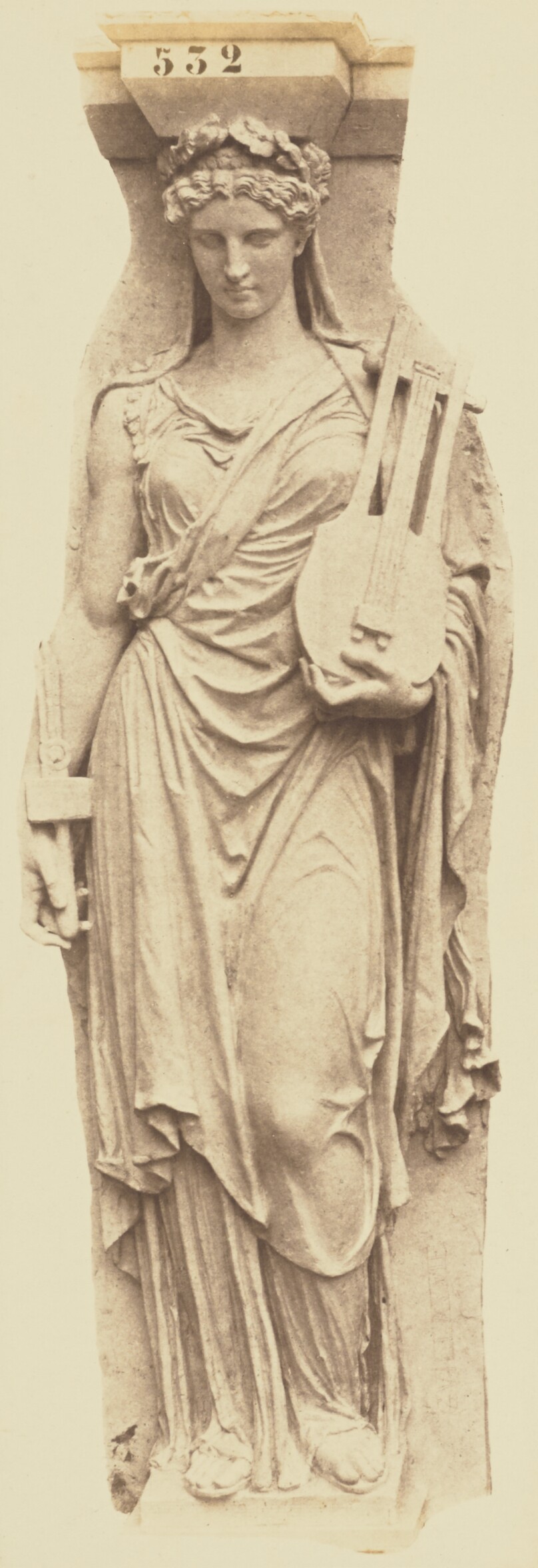 [Caryatid by Eugène Guillaume, Decoration of the Louvre, Paris]
