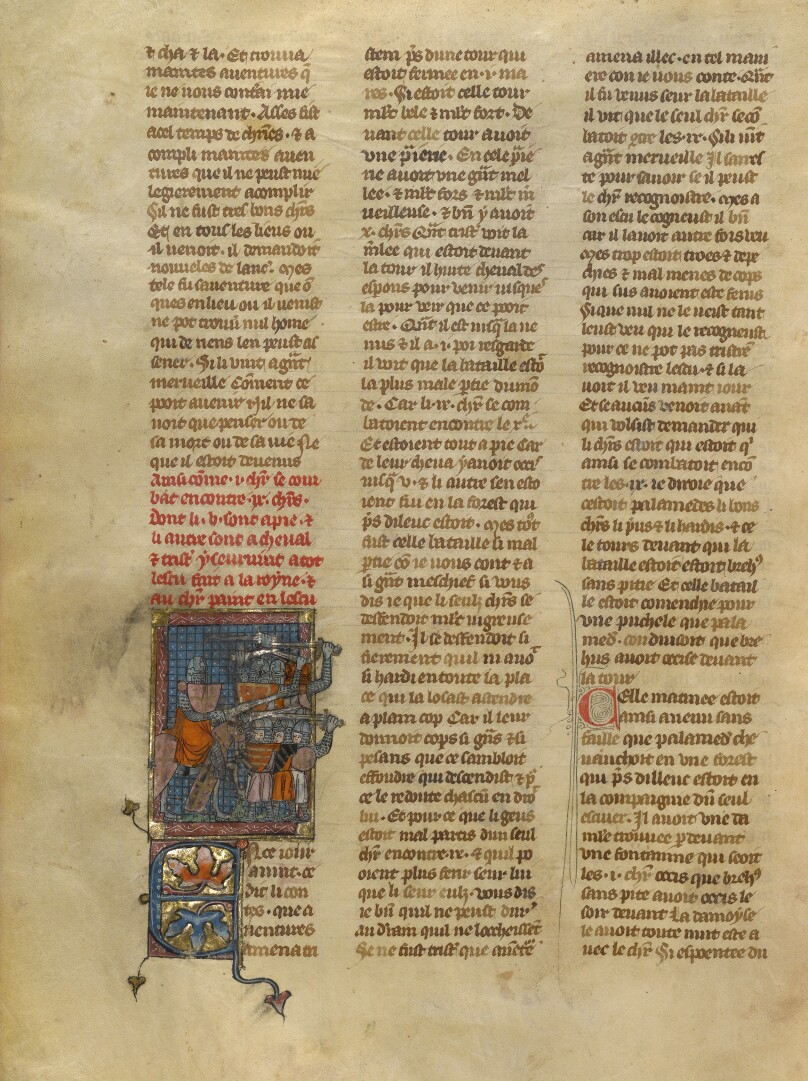 Combat Between Tristan and Knights