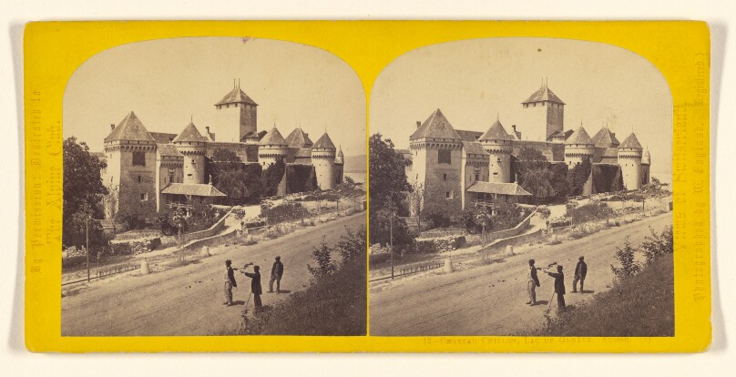 Chateau Chillon, Lac de Geneve. Suisse.