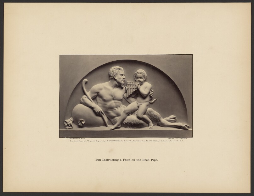 Pan Instructing a Faun on the Reed Pipe