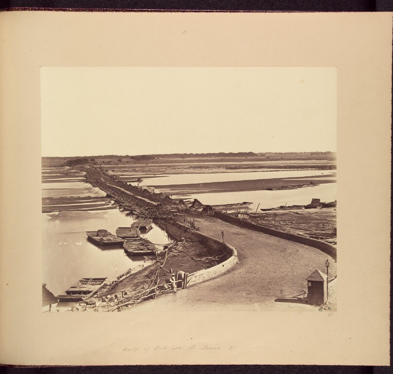 Bridge of Boats over the Jumna, Taken from Lulim Ghur
