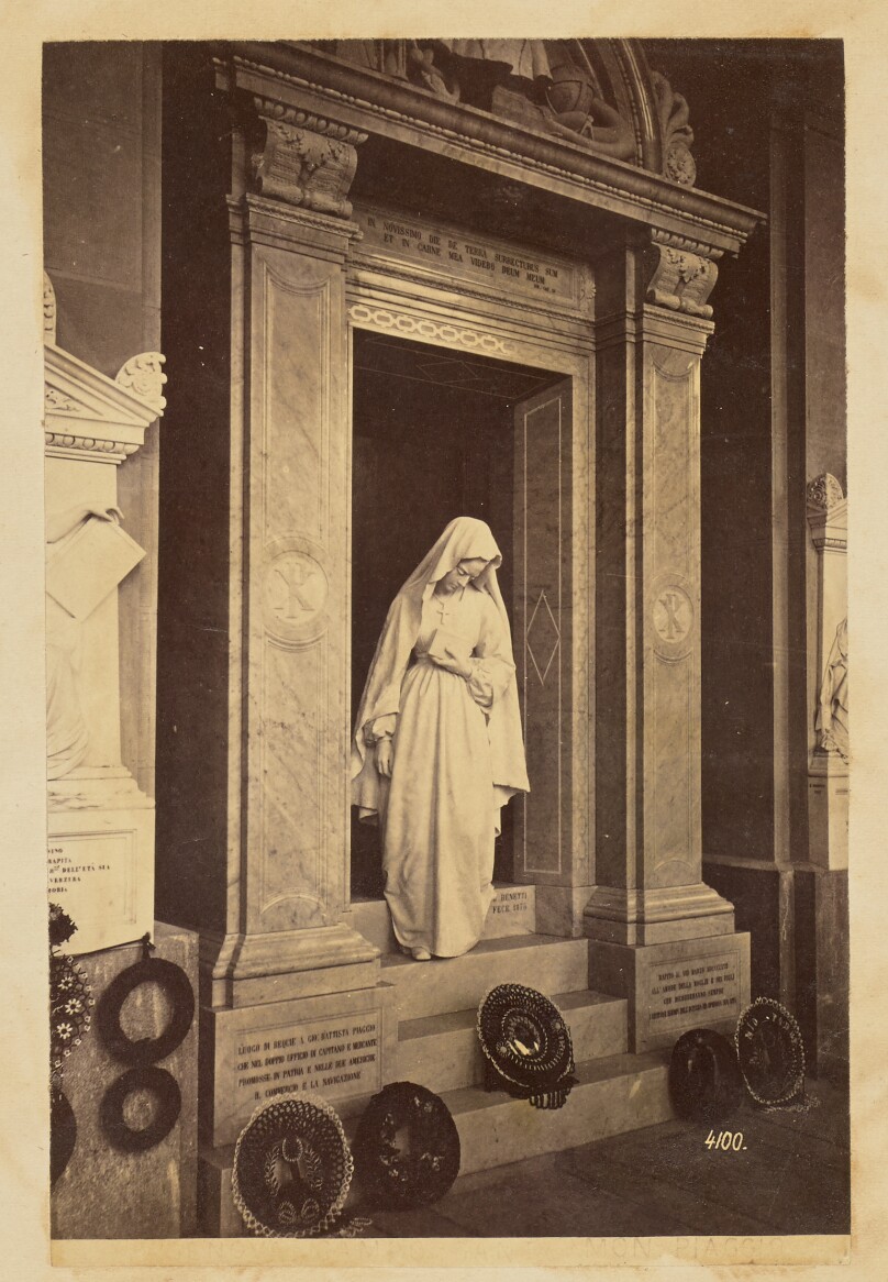 [Giovanni Battista Piaggio monument at the Cimitaro Monumental di Staglieno, Genoa]