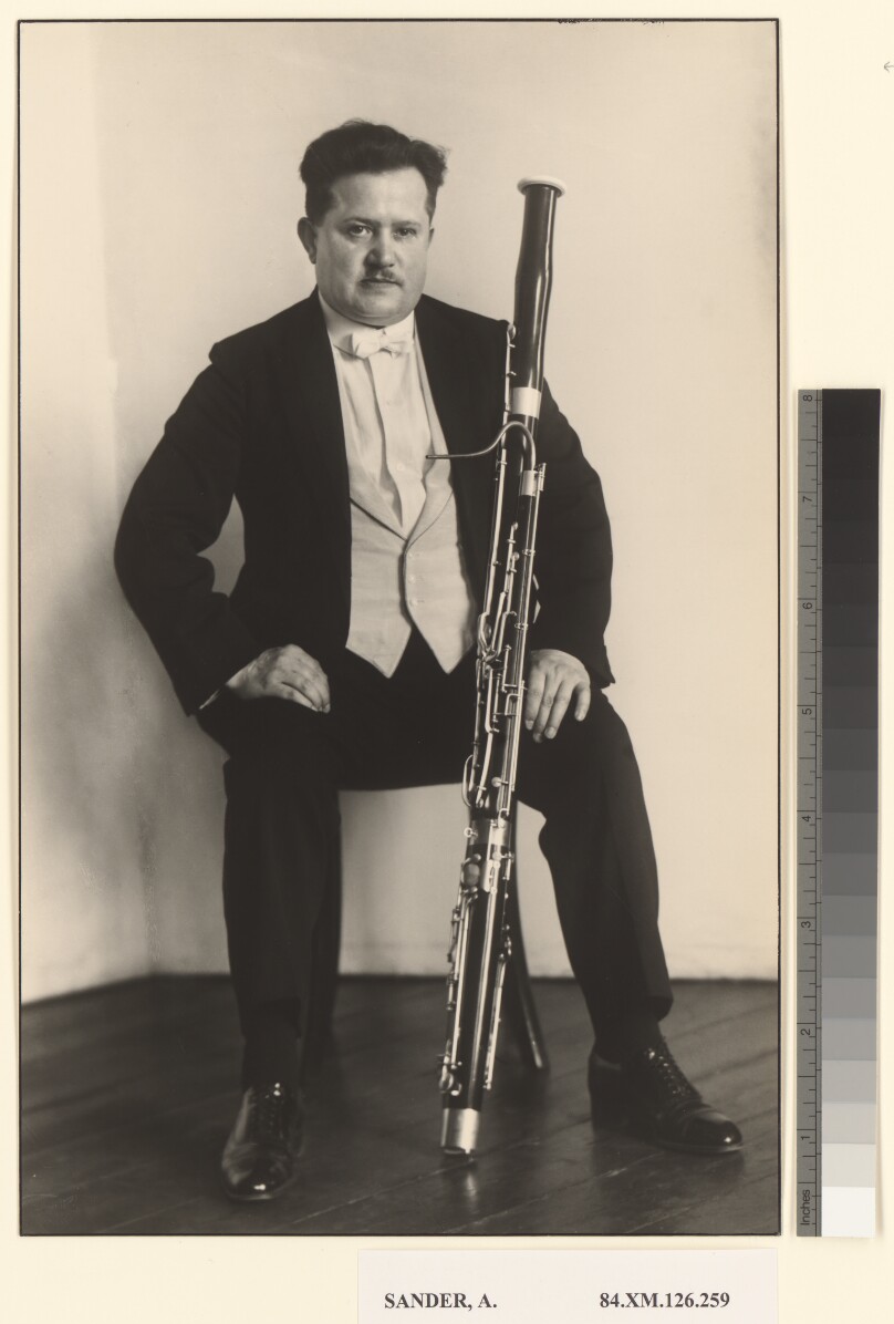 Bassoonist (Fagottist) [Bernhard Hühnerfürst, Member of the Cologne Wind Ensemble]