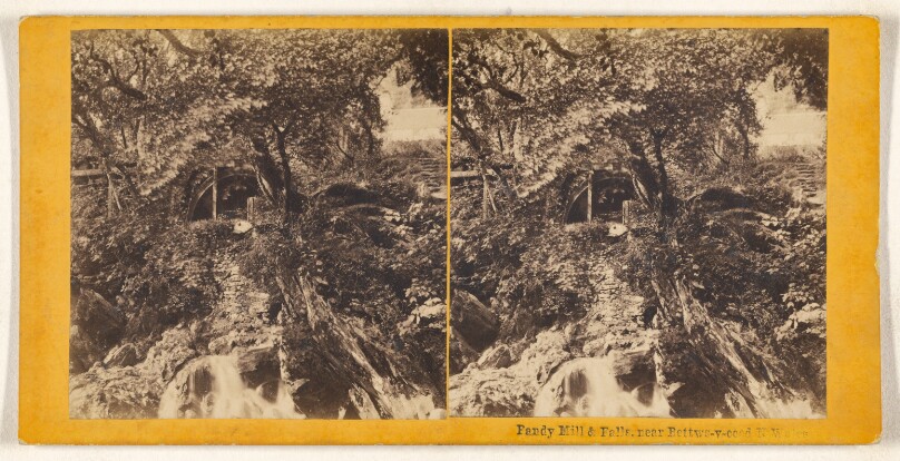 Pandy Mill & Falls, near Bettws-y-coed, N. Wales.