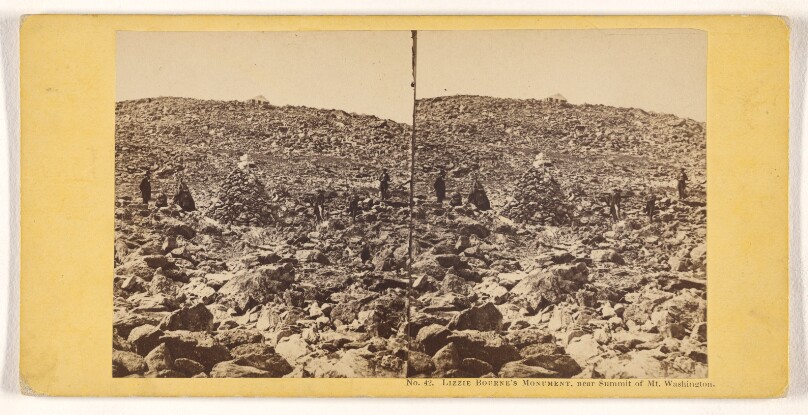 Lizzie Bourne's Monument, near Summit of Mt. Washington.