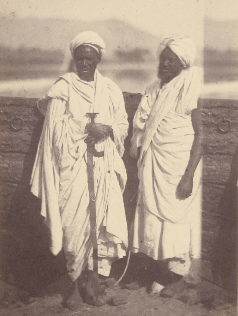 [Portrait of Two North African Men on a Boat]