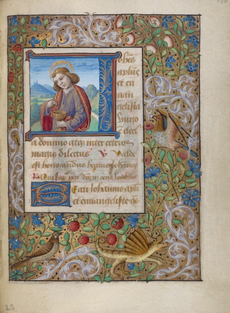 Initial J: Saint John the Evangelist