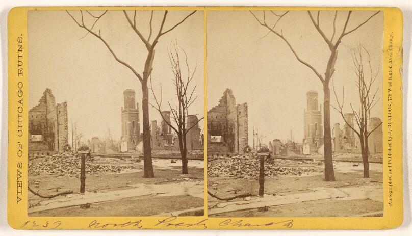 [North Presbyterian Church, Ruins of the Chicago Fire, 1871]