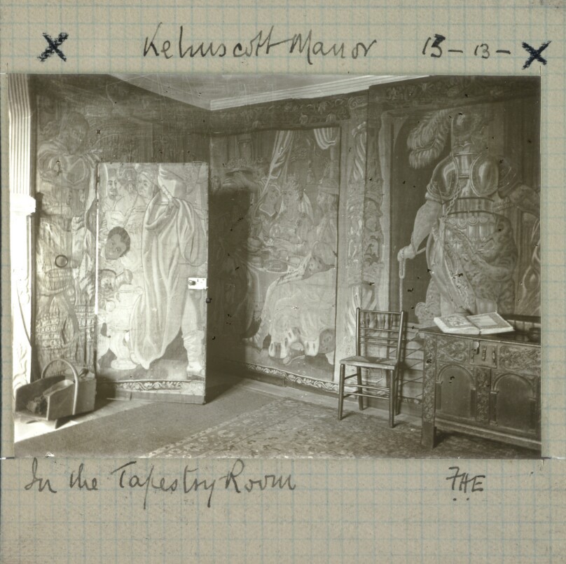 Kelmscott Manor. In the Tapestry Room.