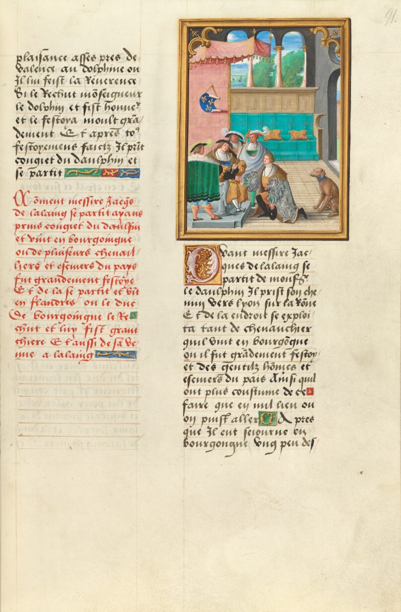 Jacques de Lalaing Taking His Leave from the Dauphin of France