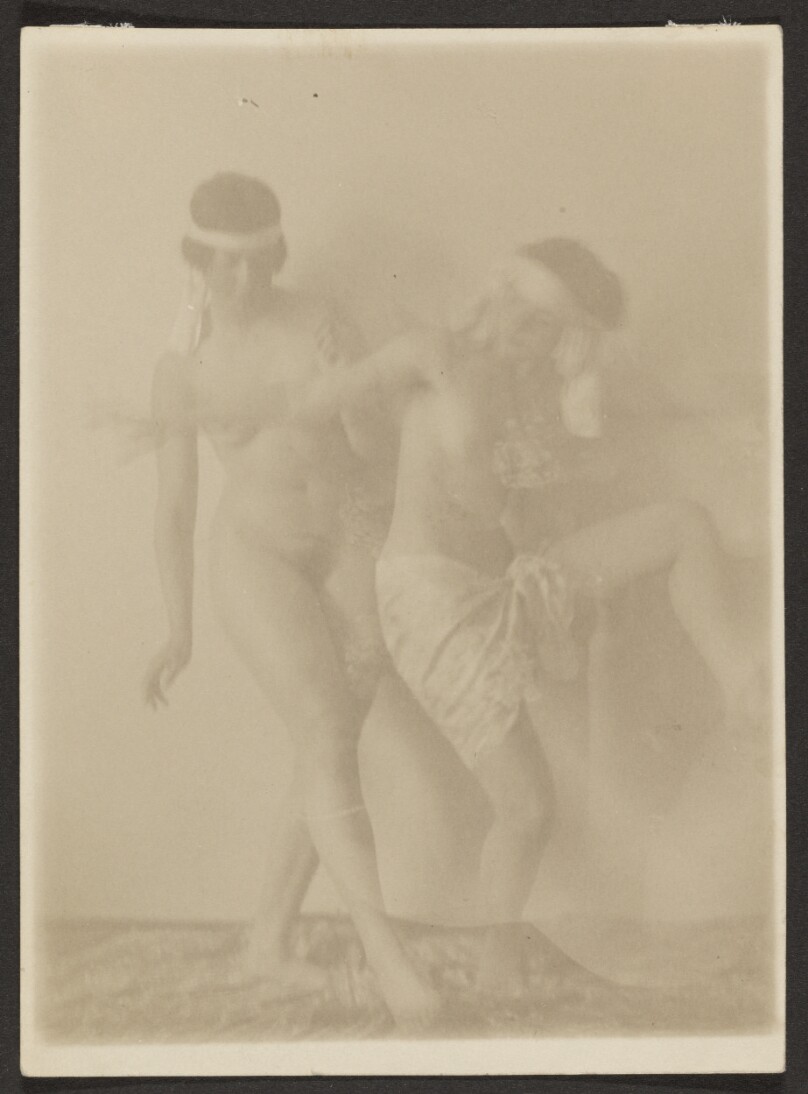 [Two nude dancers]