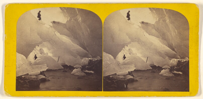 Interieur de la Caverne de Glace à Grindelwald. Suisse.