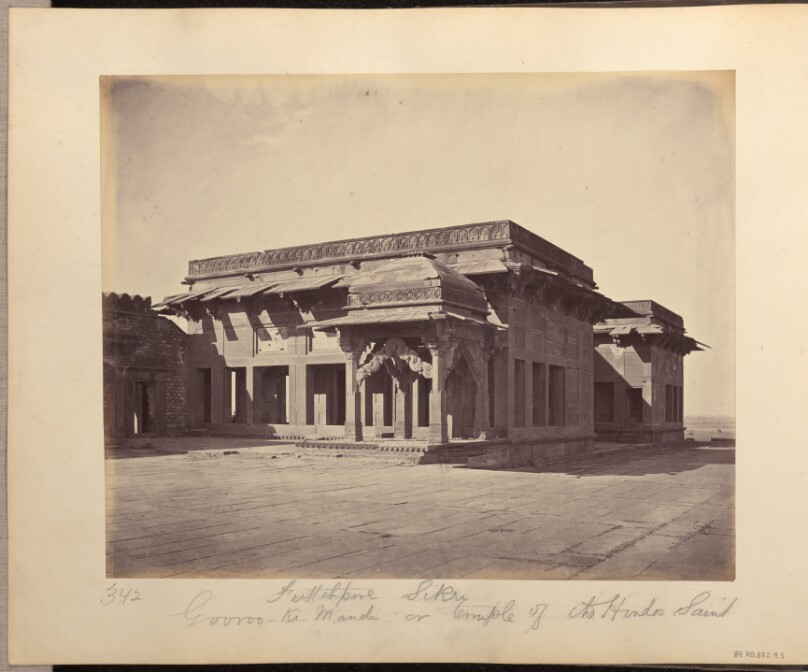 Futtehpore Sikri. Gooroo-Ki-Mandi or Temple of the Hindoo Saint
