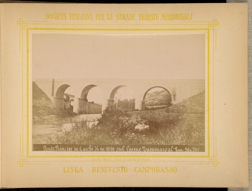 Ponte Principe in 4 archi di metri 10.00 sul fiume Tammaro al chilometro 56 + 761