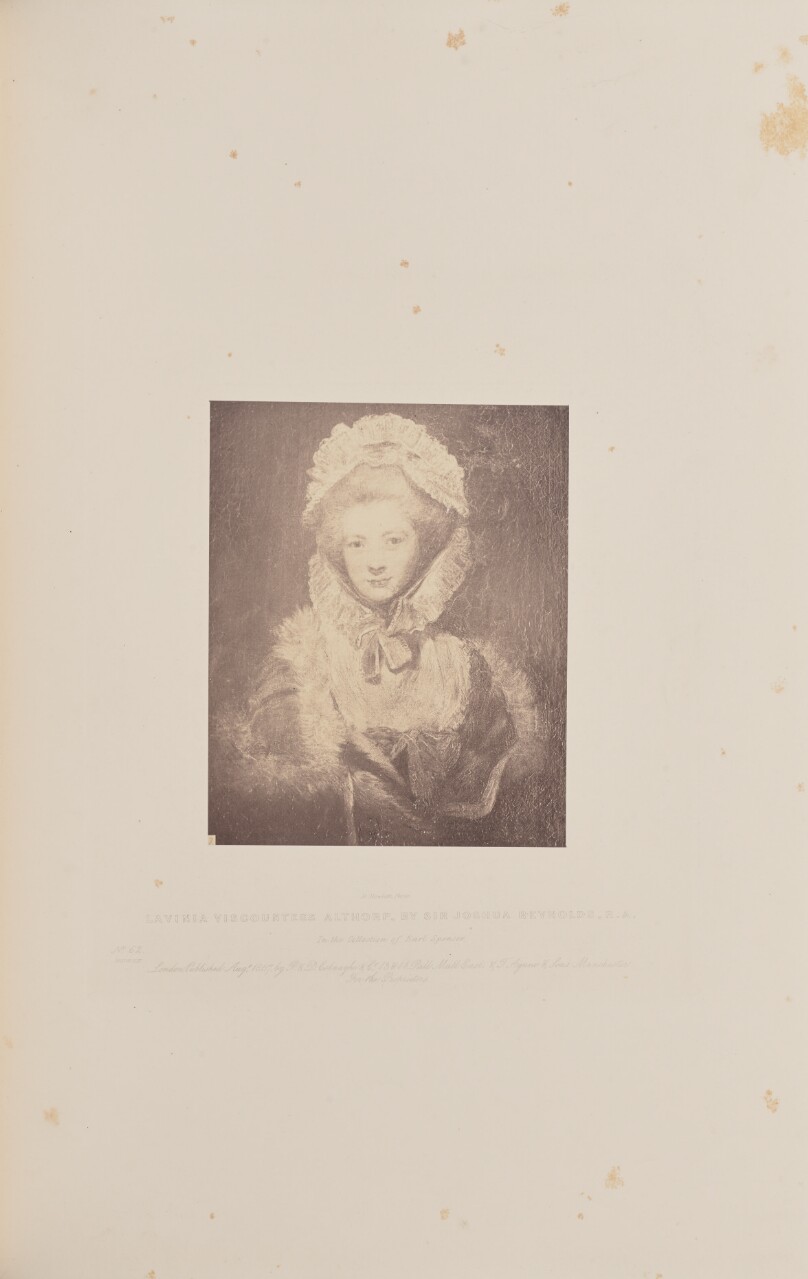Lavinia Viscountess Althorp, by Sir Joshua Reynolds, R.A.