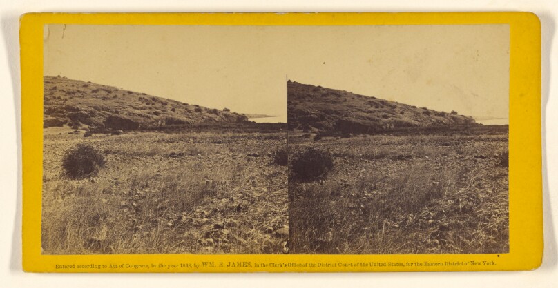 Capernaum. Looking north-east, showing fountain of the fig tree, and sea of Galilee.