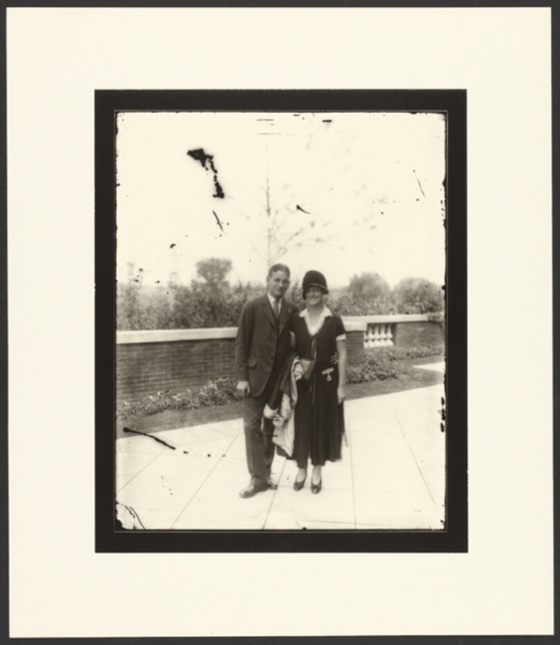 [Portrait of man and woman]