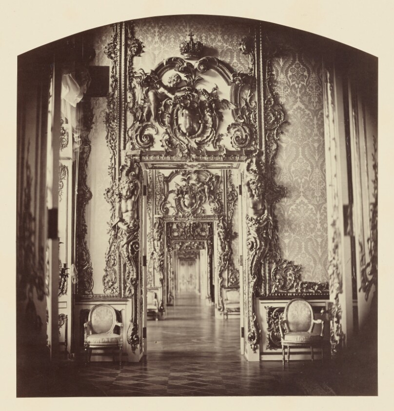 Palais de Tsarskoe-Selo, Vue en Enfilade des Appartements