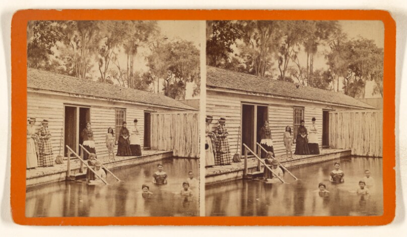 Young Ladies in the Bath, at Green Cove Springs, on the St. John's River, Fla.