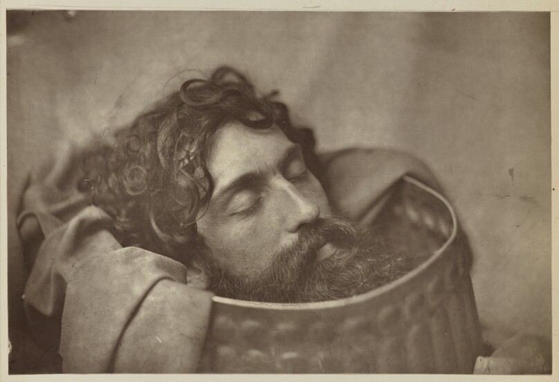 Study of the Head of John the Baptist in a Charger