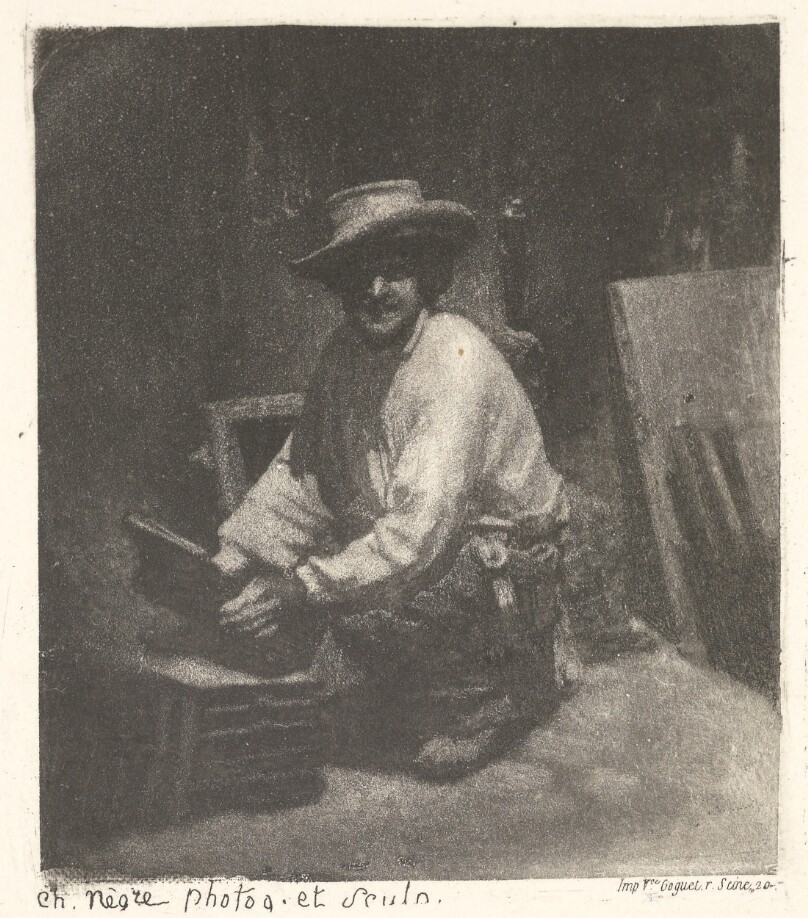 [Mason Kneeling] / [Maçon accroupi]