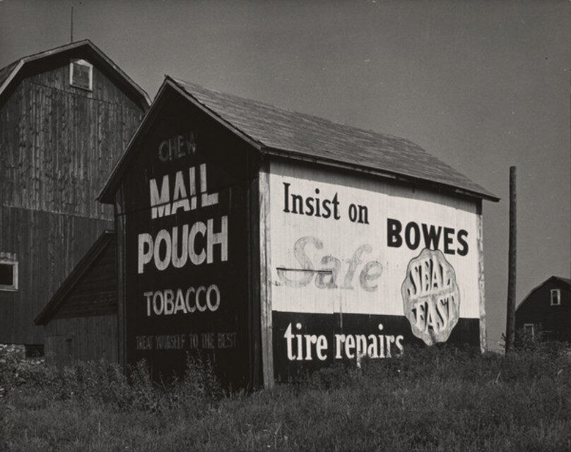 Barns (Mail Pouch and the Tire Repairs Sign)