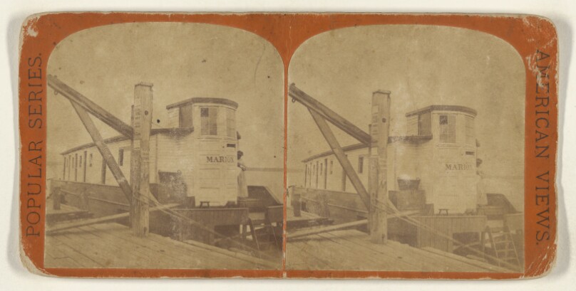 Palatka. Wharf and Boat. [St. John's River, Florida]