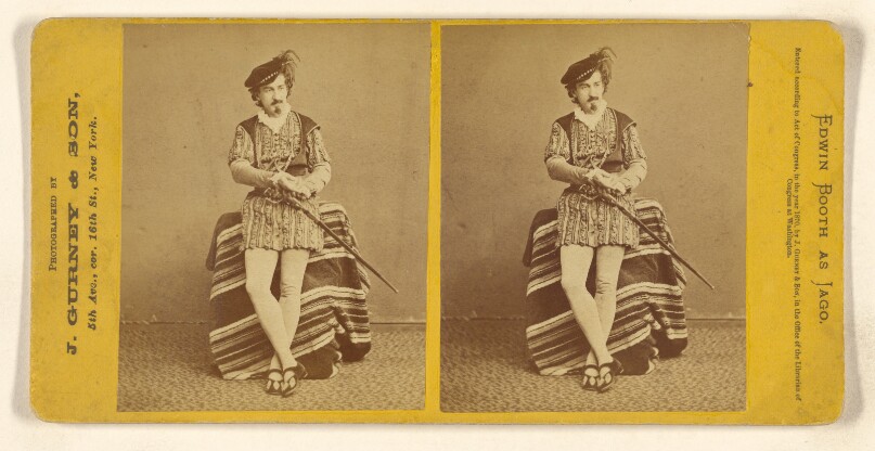 Edwin Booth as Iago.