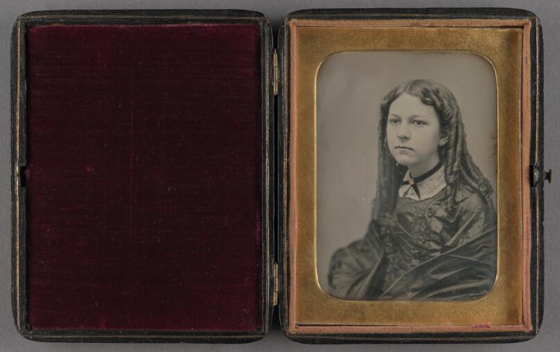[Portrait of a Seated Young Woman with Ringlets]