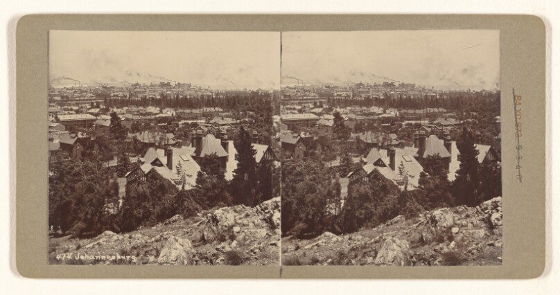 Johannesburg (recto); Market Square, Johannesburg. Transvaal (verso)