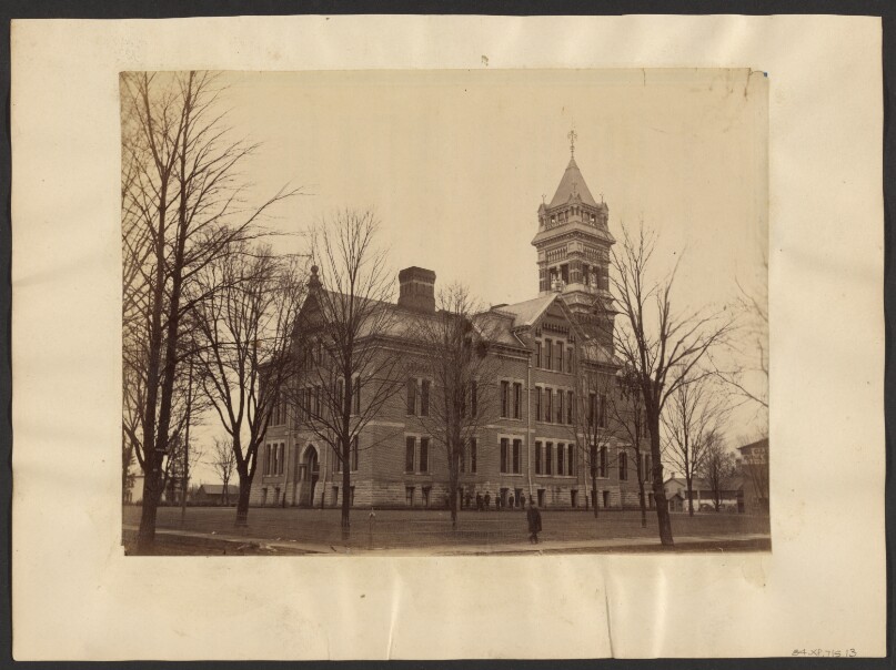 [Brick building, Maple City]