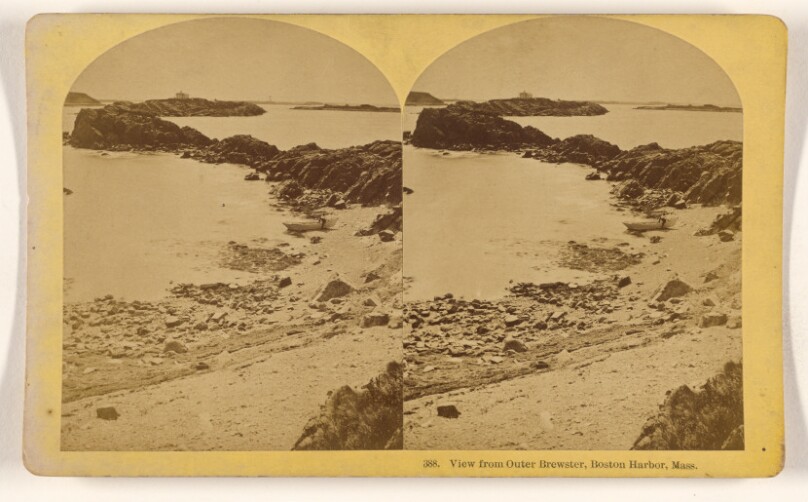 View from Outer Brewster, Boston Harbor, Mass.