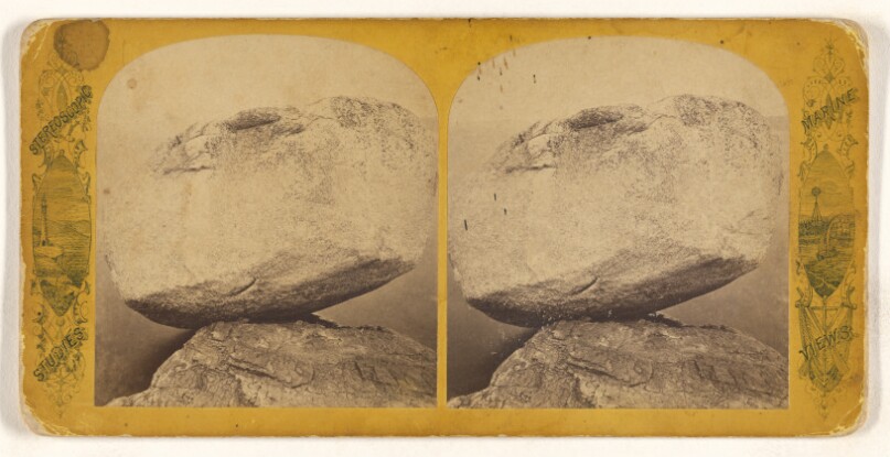 Balanced Rock, Otter Creek, Mount Desert, Maine.