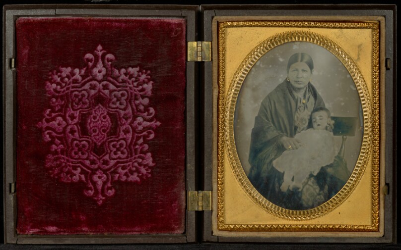 [Portrait of a Seated Mother Holding a Deceased Child]