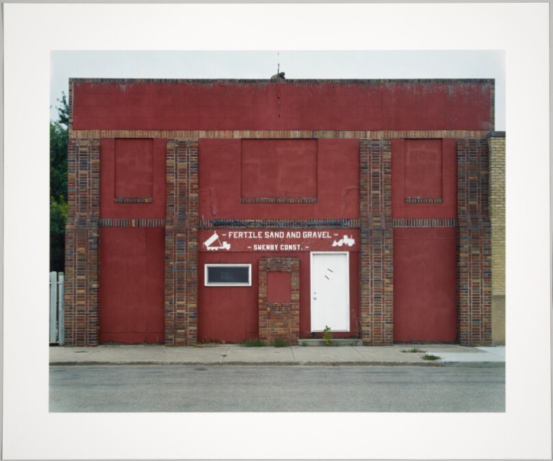 Façade of Fertile Sand and Gravel Construction Co., Fertile, New Mexico
