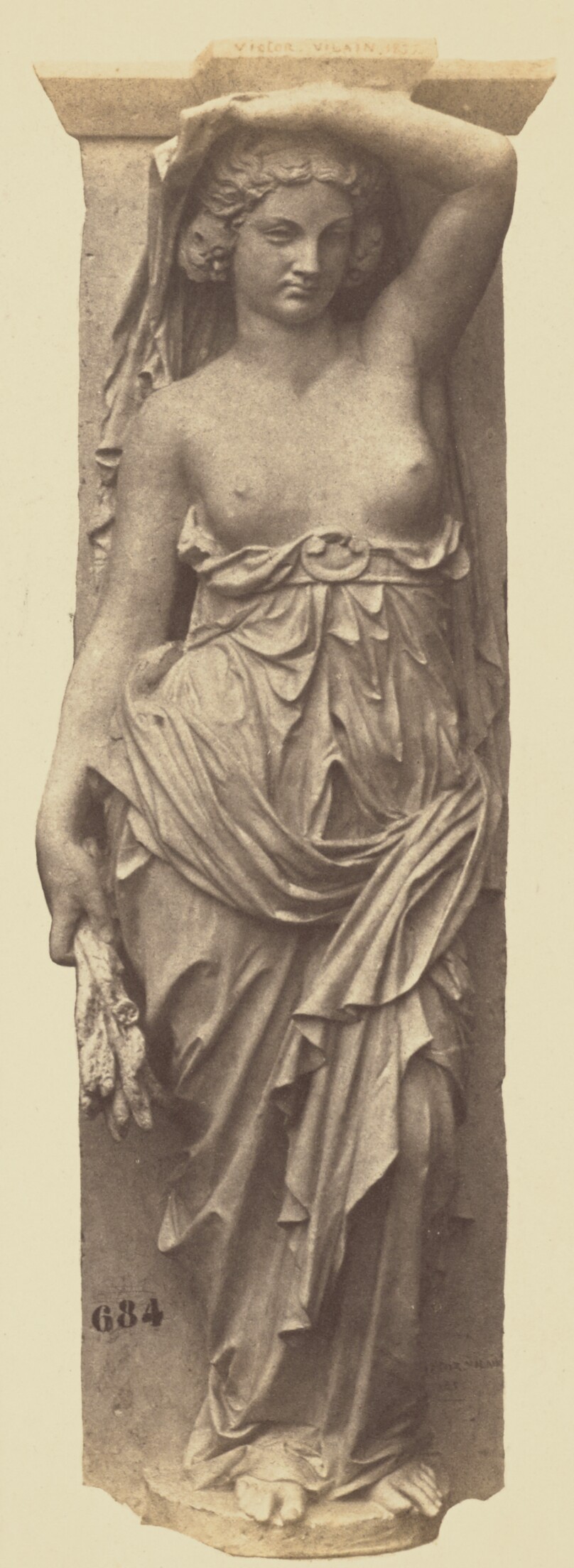 [Caryatid by Victor Vilain, Decoration of the Louvre, Paris]