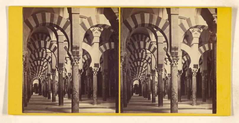 Cordova - Interior of Cathedral or Mosque. General View. The Most perfect specimen extant... Religious Architecture...of Spain.