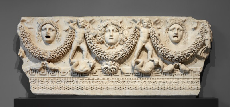 Front Panel of a Garland Sarcophagus