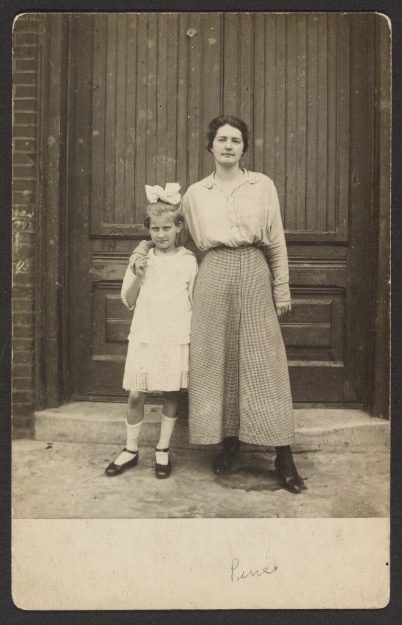 [Woman and girl]