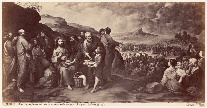 La multiplication des pains ou le sermon de la montagne. (a l'hospice de la Charite de Seville)