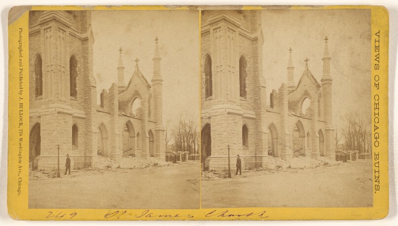 [St. James Church, Ruins of the Chicago Fire, 1871]
