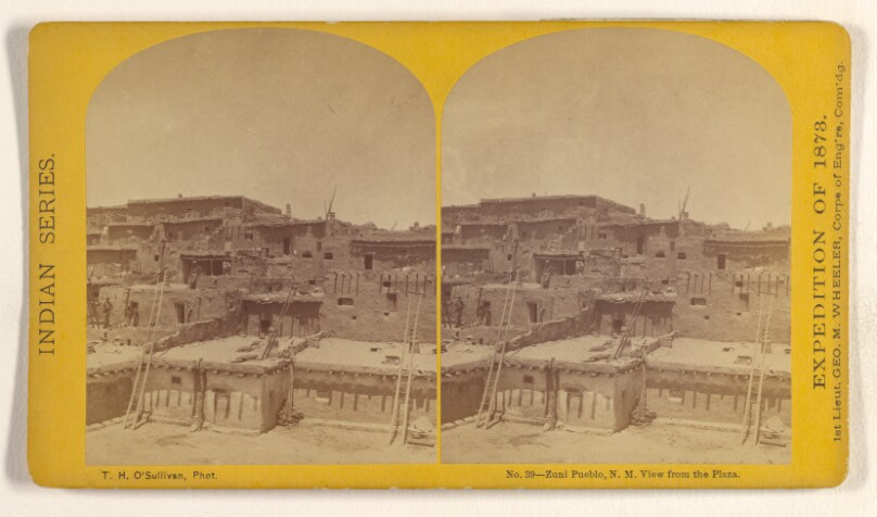Zuni Pueblo, N.M. View from the Plaza.