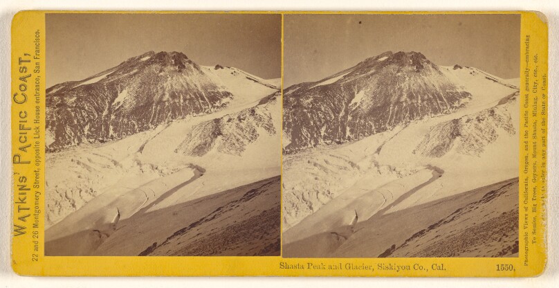 1550- Shasta Peak and Glacier, Siskiyou Co., CAL.