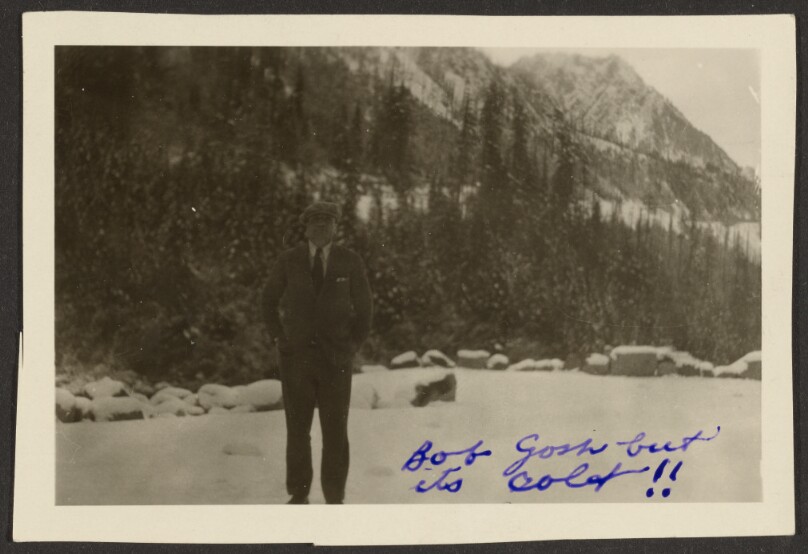 [Man in Snowy Landscape]