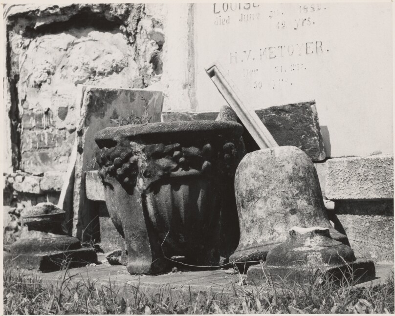 [Cement Pots, New Orleans Cemetery]
