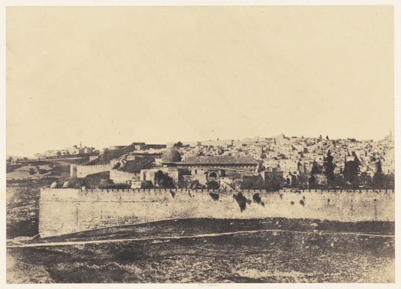 Jérusalem. Enceinte du Temple. Vue générale de la face Est - Pl. 1