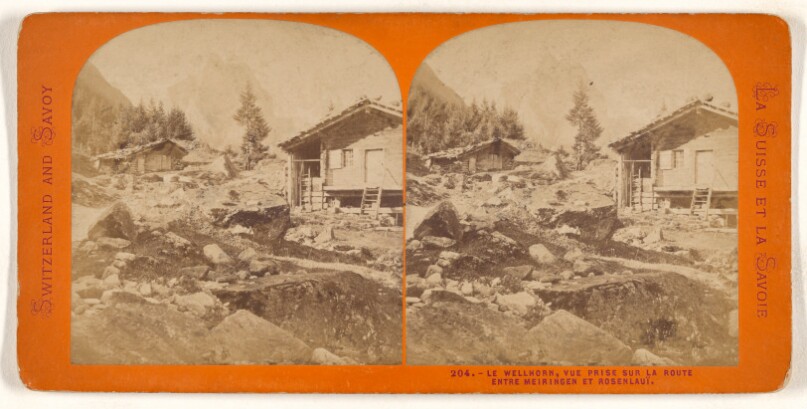 Le Wellhorn, Vue Prise Sur la Route Entre Meiringen et Rosenlaui.