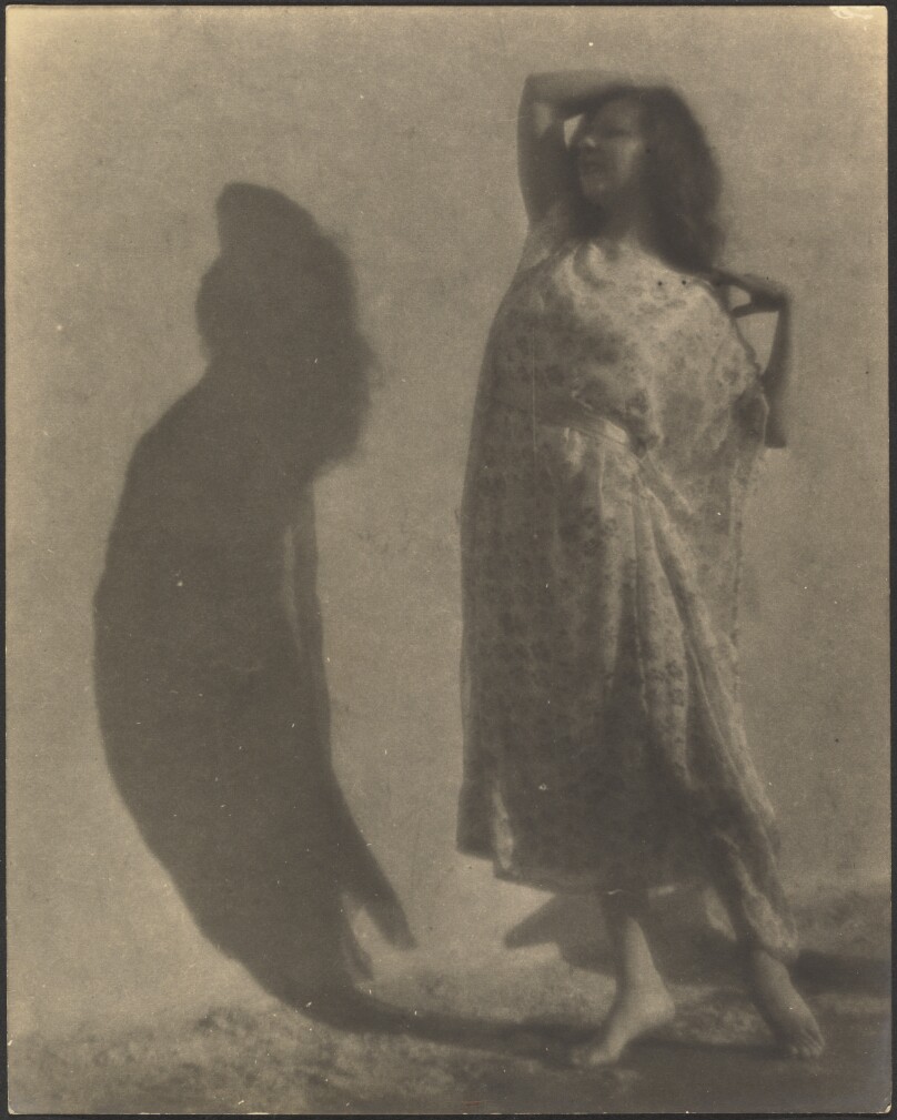 [Dancer and Her Shadow on Wall]