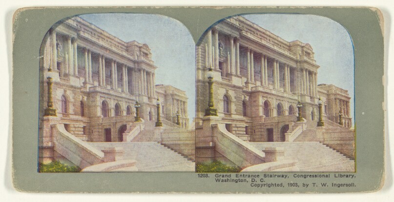 Grand Entrance Stairway, Congressional Library, Washington, D.C.