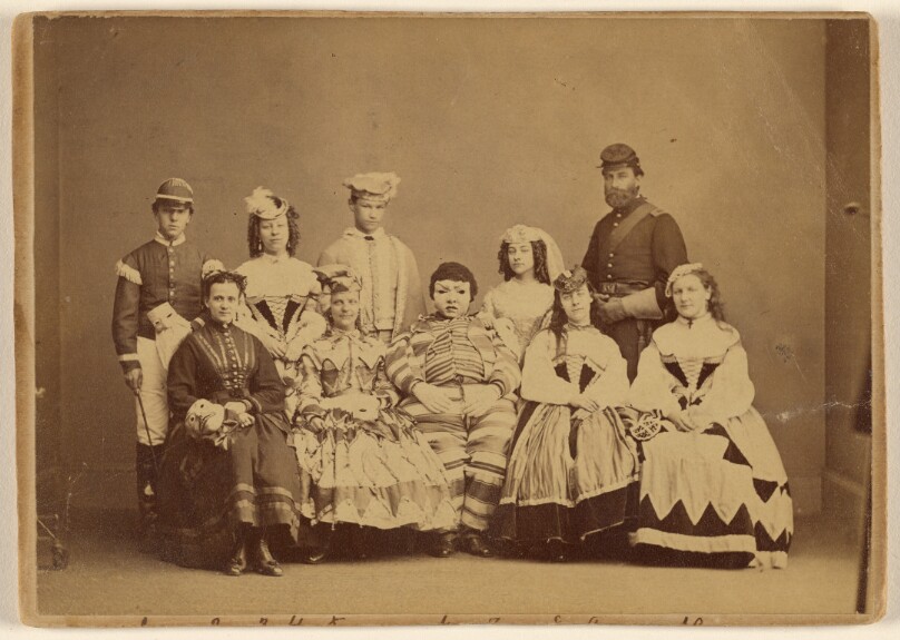 Masquerade Picture February 18th 1868 - Friendship Hall Phila.